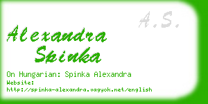 alexandra spinka business card